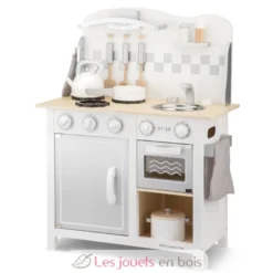 Kitchenette Bon Appétit blanche argent - New Classic Toys