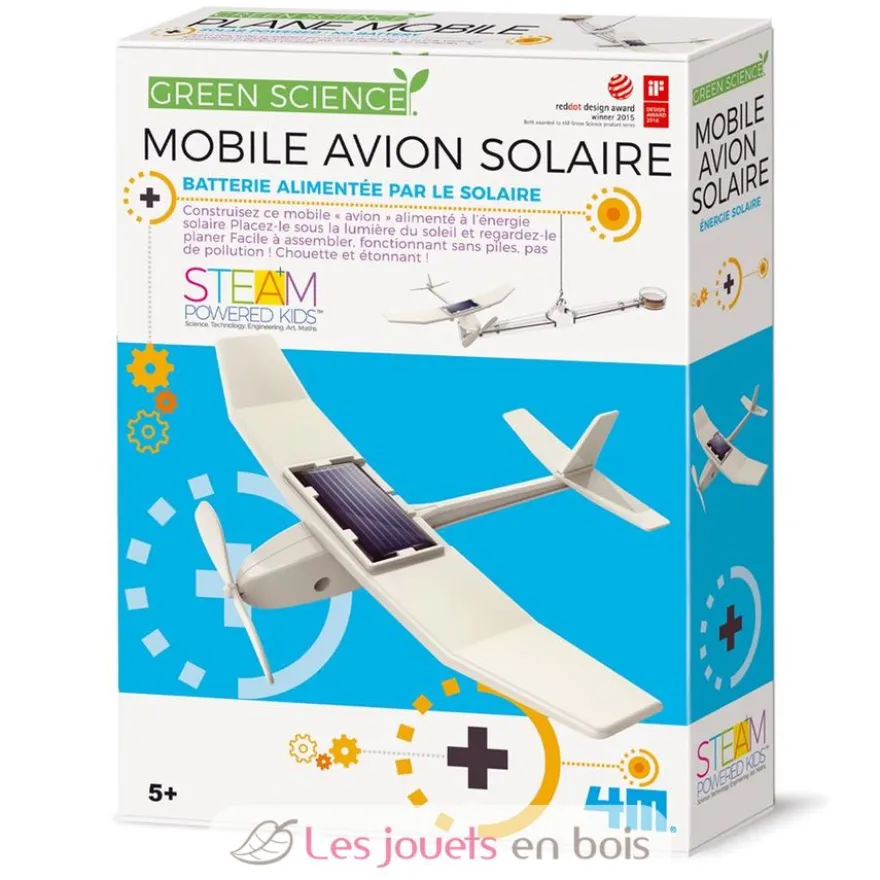 Kit de fabrication Avion solaire - 4M Green Science