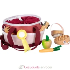 Kit de soins pour chevaux avec sac rouge - Small foot