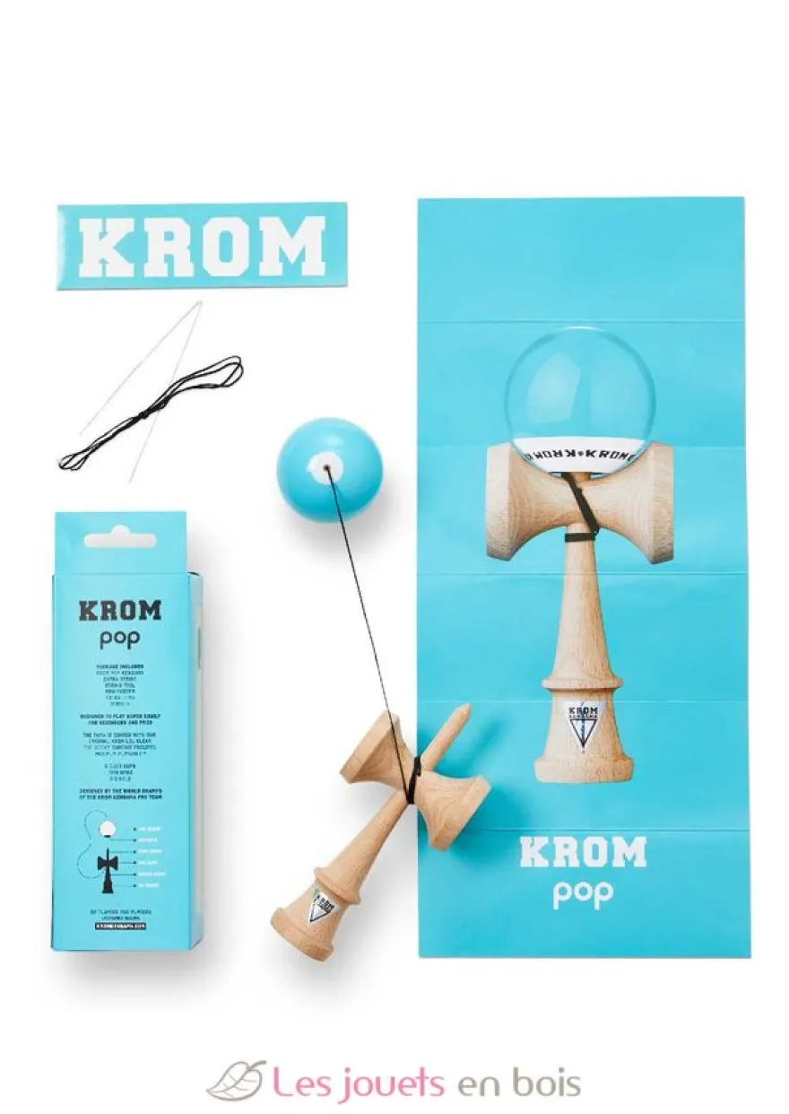 Krom Kendama Pop Lol Bleu ciel - KROM Kendama