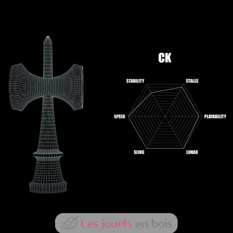 Krom Kendama Pop Lol Bleu foncé - KROM Kendama