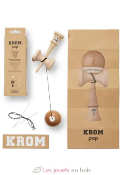 Krom Kendama Pop Lol Bois naturel - KROM Kendama