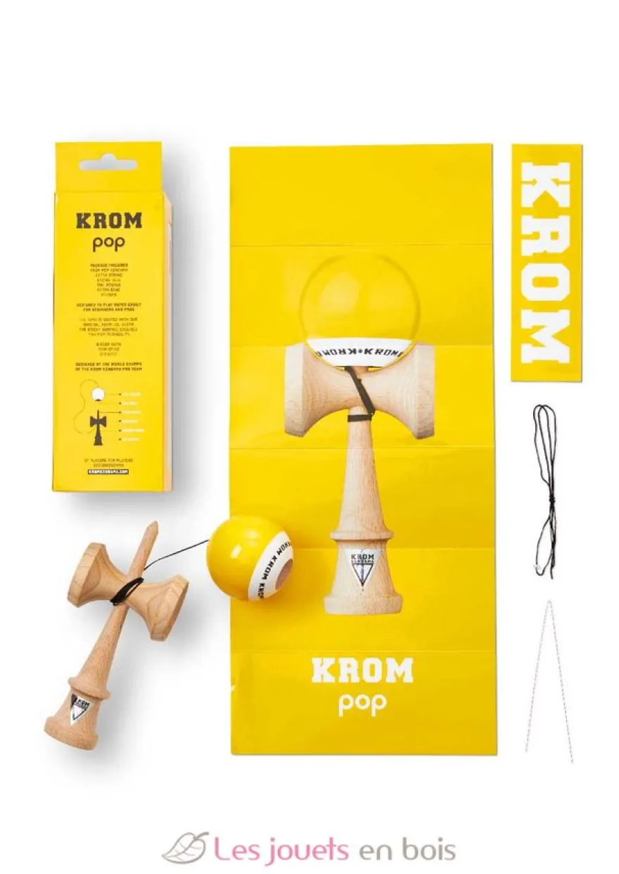 Krom Kendama Pop Lol Jaune - KROM Kendama