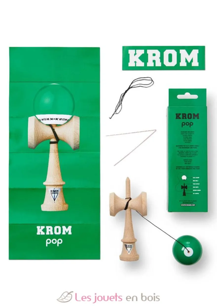 Krom Kendama Pop Lol Vert foncé - KROM Kendama