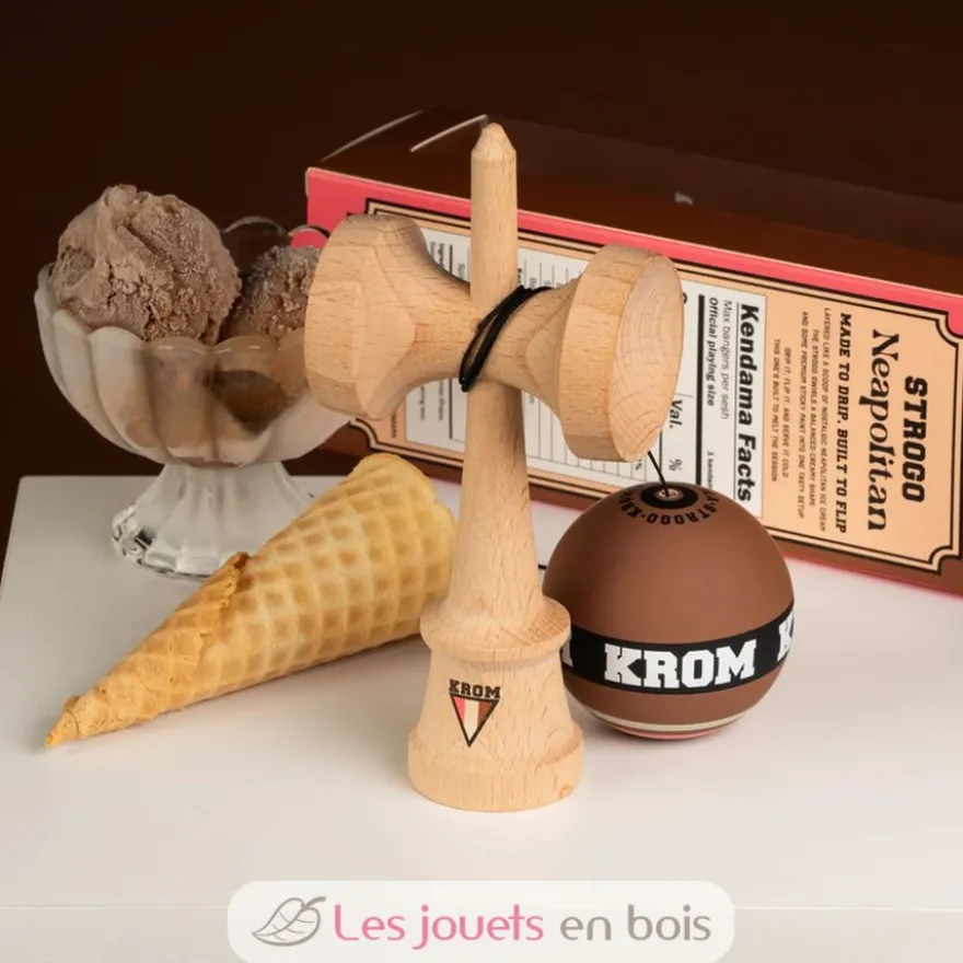 Krom Kendama Strogo Neapolitan Chocolate - KROM Kendama