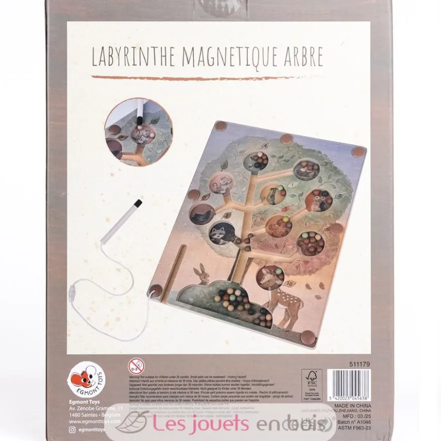 Labyrinthe magnétique coloré Arbre - Egmont Toys