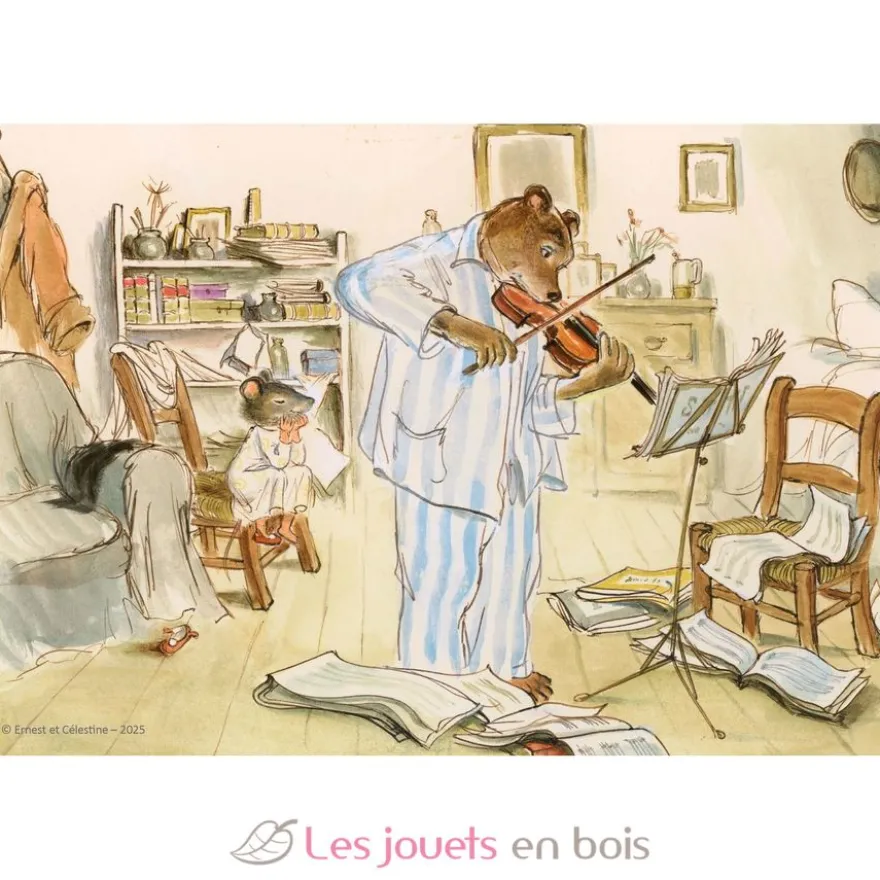 La leçon de musique de Vincent - Puzzle Michèle Wilson