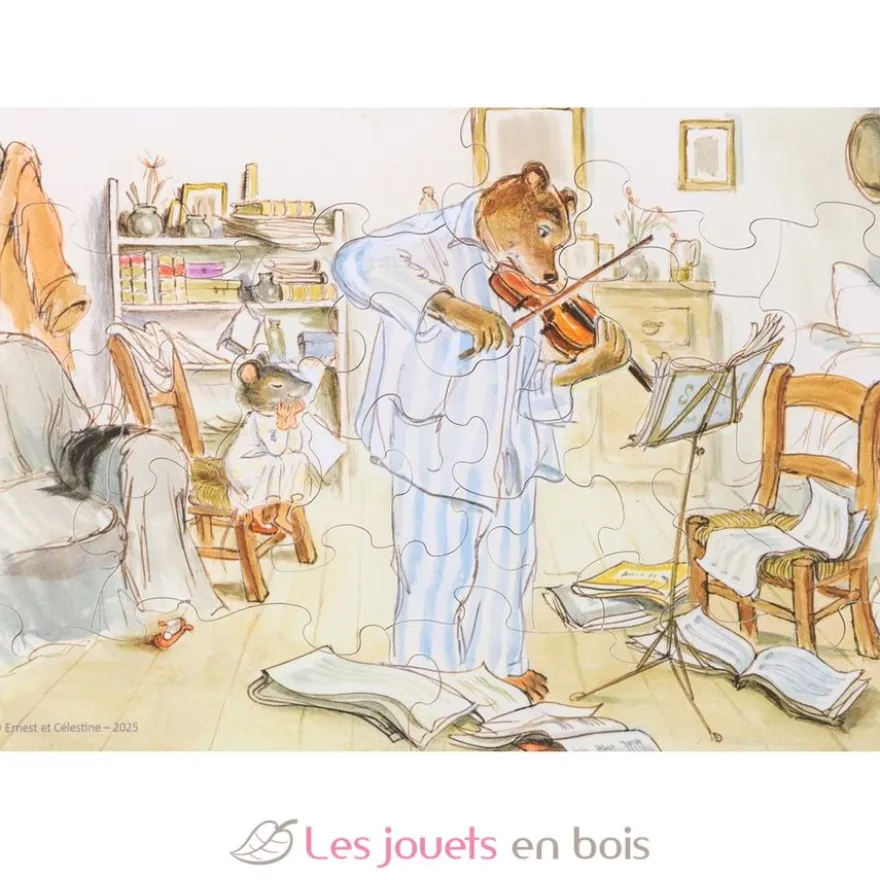 La leçon de musique de Vincent - Puzzle Michèle Wilson