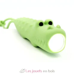 Lampe de poche en silicone Crocodile vert - Little L