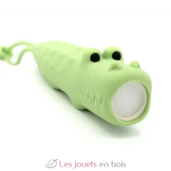 Lampe de poche en silicone Crocodile vert - Little L
