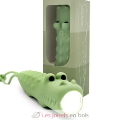 Lampe de poche en silicone Crocodile vert - Little L