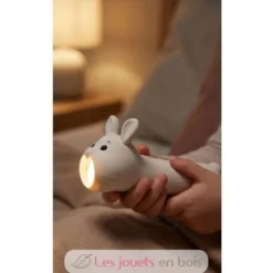 Lampe de poche en silicone Lapin beige - Little L