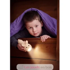 Lampe de poche en silicone Lapin beige - Little L