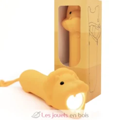 Lampe de poche en silicone Lion orange - Little L