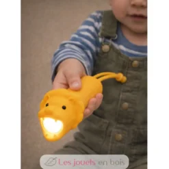 Lampe de poche en silicone Lion orange - Little L