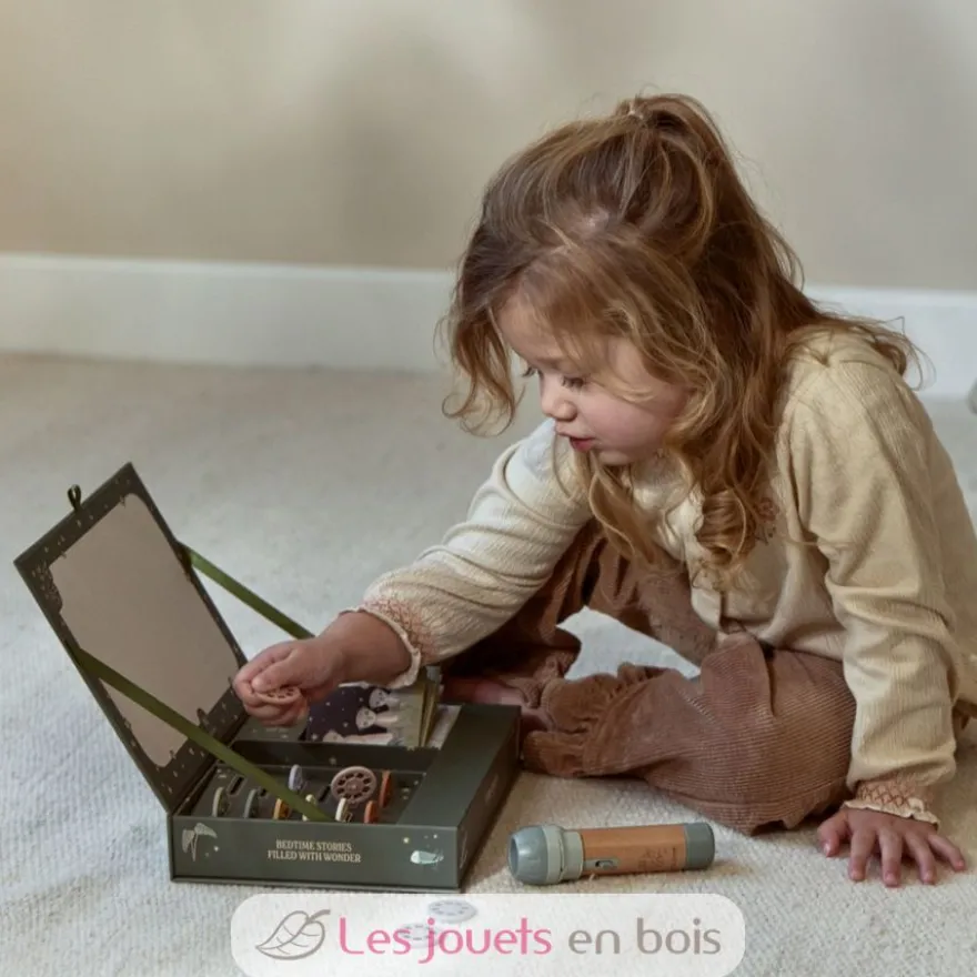 Lampe à histoires Safari Friends verte - Little Dutch