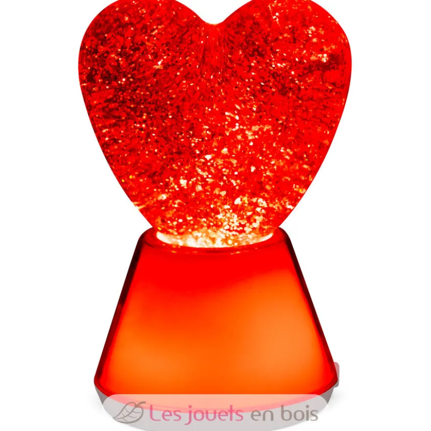Lampe à paillettes Magic Glow Cœur - Plastique - Little L
