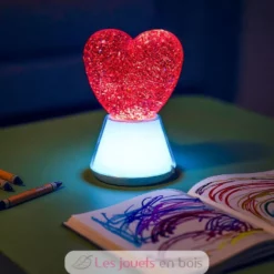 Lampe à paillettes Magic Glow Cœur - Plastique - Little L