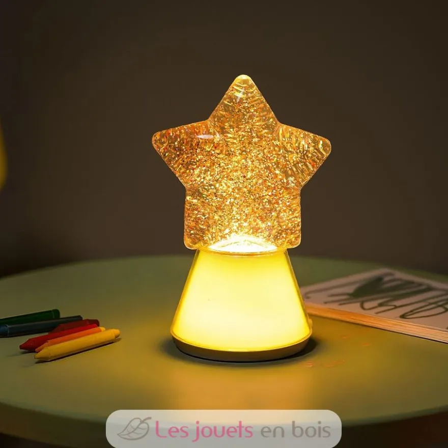 Lampe à paillettes Magic Glow Etoile - Plastique - Little L