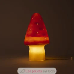 Lampe petit champignon rouge brique - Egmont Toys