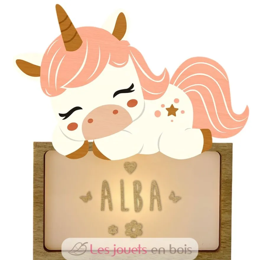 Lampe à poser personnalisable - Licorne - Vintiun