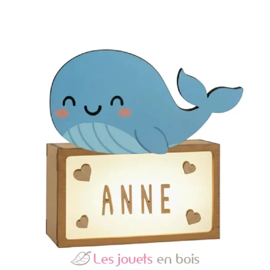 Lampe à poser personnalisable - Baleine - Vintiun