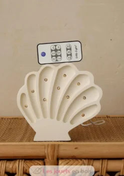 Lampe Veilleuse Coquillage Perle blanche - Little Lights