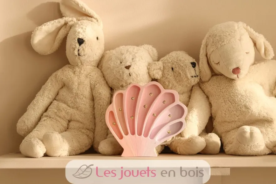 Lampe Veilleuse Coquillage Sirènes roses - Little Lights