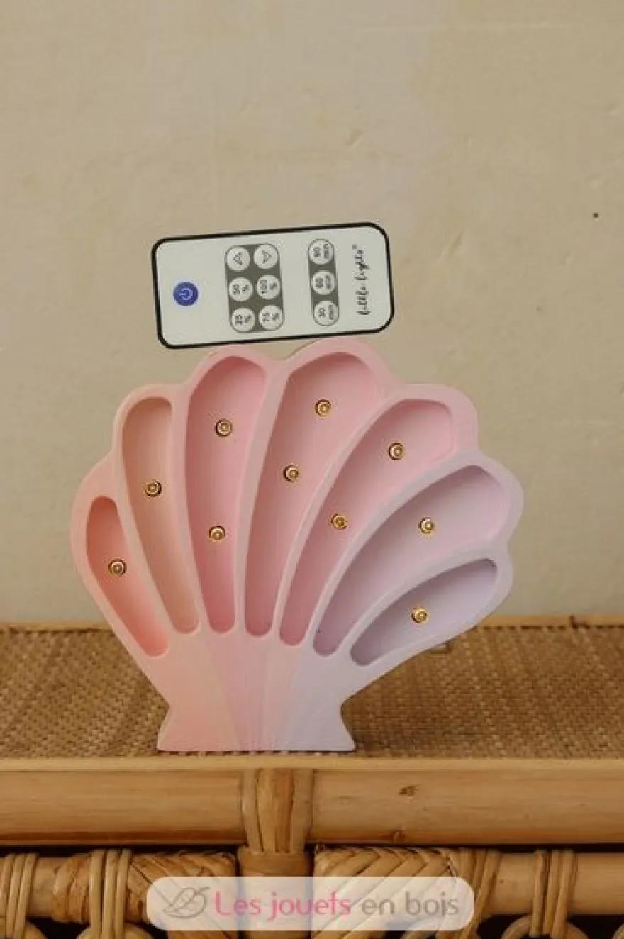 Lampe Veilleuse Coquillage Sirènes roses - Little Lights