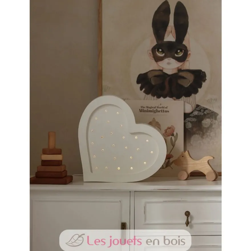 Lampe Veilleuse Cœur blanc - Little Light