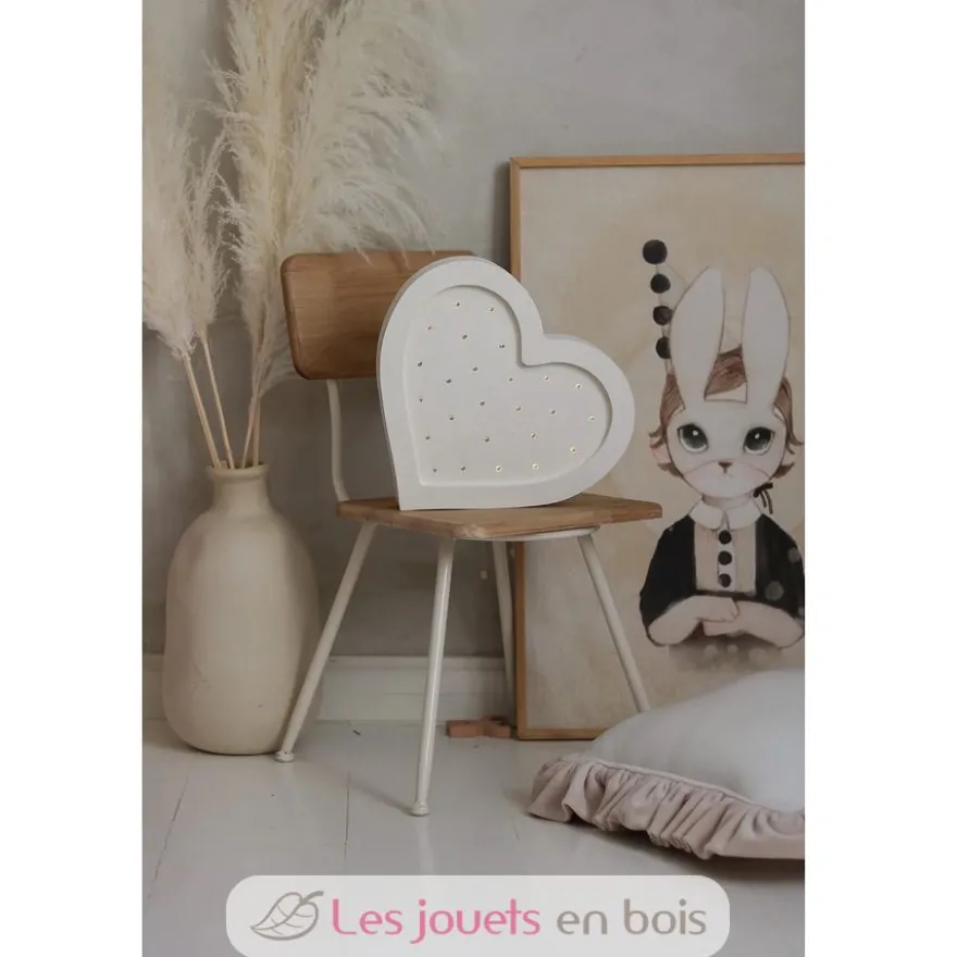 Lampe Veilleuse Cœur blanc - Little Light
