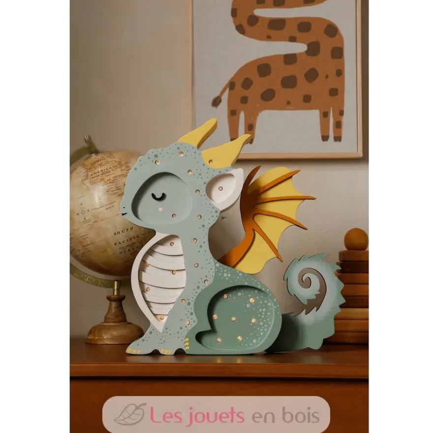 Lampe Veilleuse Dragon vert - Little Light