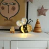 Lampe veilleuse en bois abeille jaune - Little Light