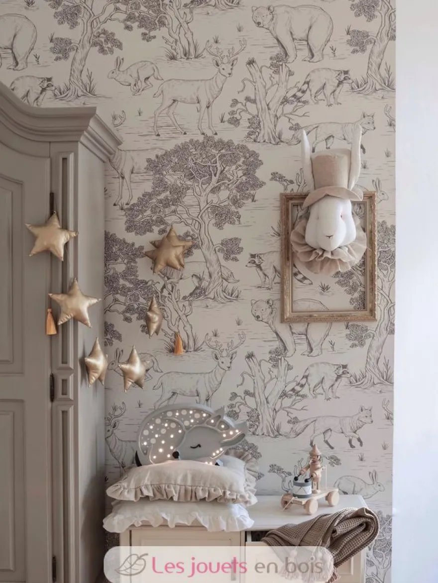 Lampe Veilleuse Faon Gris clair - Little Lights