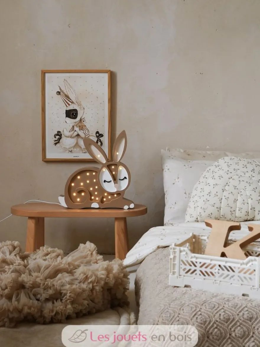 Lampe Veilleuse Lapin Chocolat - Little Lights