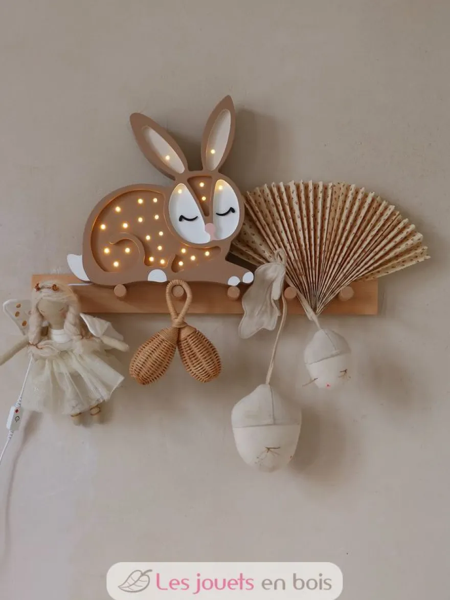 Lampe Veilleuse Lapin Chocolat - Little Lights