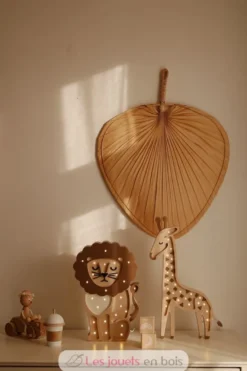 Lampe Veilleuse Lion Café marron - Little Lights
