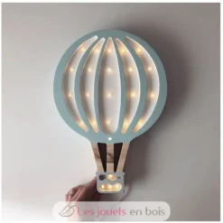 Lampe Veilleuse Montgolfière bleu ciel - Little Lights