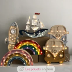 Lampe Veilleuse Navire bleu navy - Little Lights