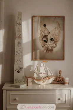 Lampe Veilleuse Navire brun - Little Lights