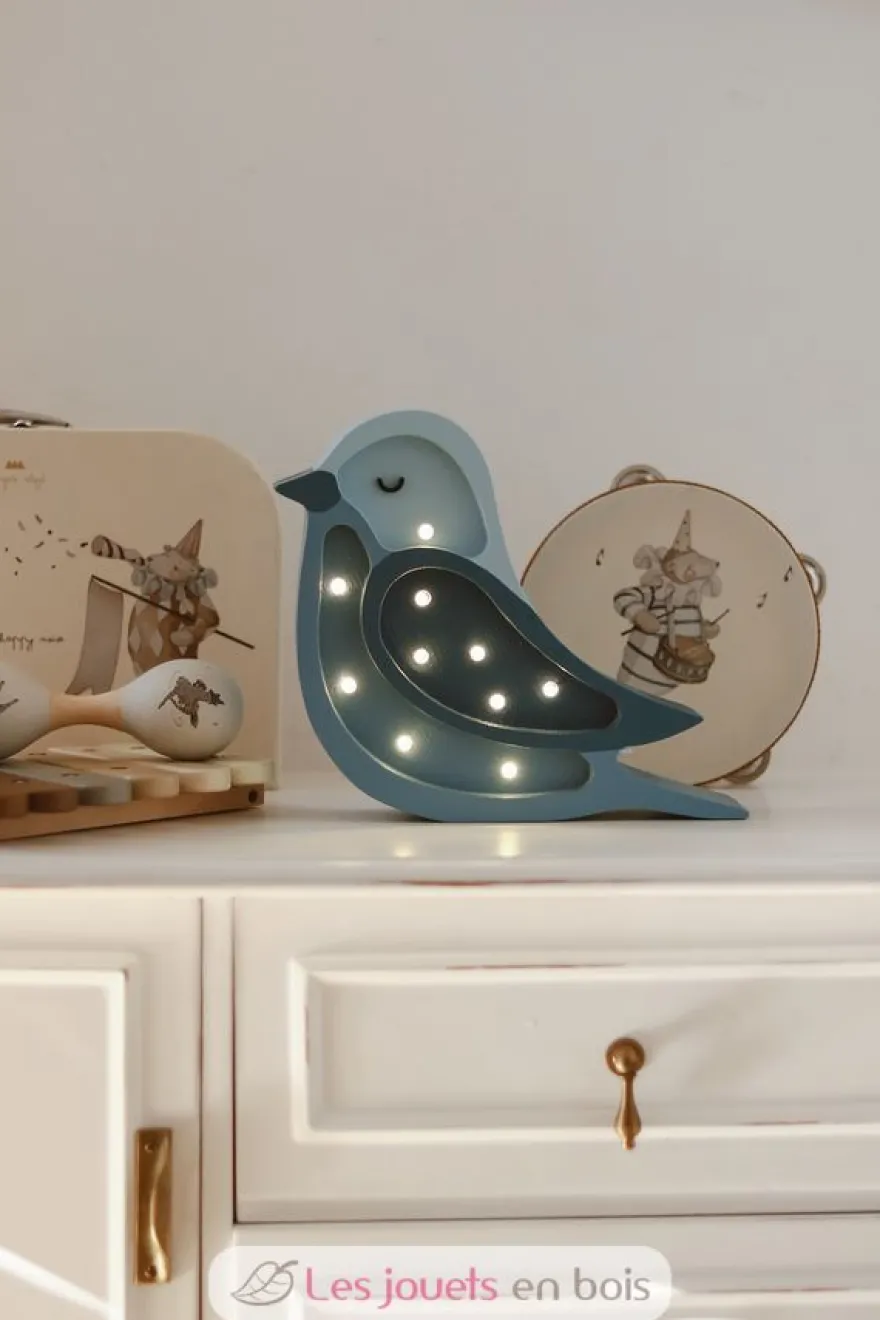 Lampe Veilleuse Oiseau Bleu Denim - Little Lights
