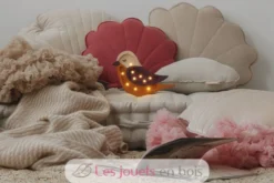 Lampe Veilleuse Oiseau Bordeaux Moutarde - Little Lights
