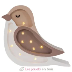 Lampe Veilleuse Oiseau Café Beige - Little Lights