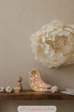 Lampe Veilleuse Oiseau Fraise Crème - Little Lights