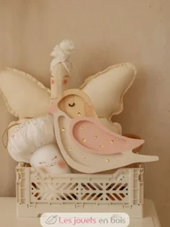 Lampe Veilleuse Oiseau Fraise Crème - Little Lights