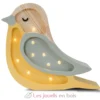 Lampe Veilleuse Oiseau Kaki Moutarde - Little Lights