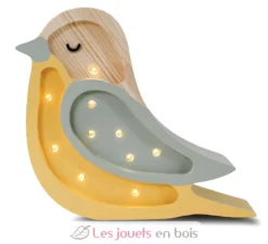 Lampe Veilleuse Oiseau Kaki Moutarde - Little Lights