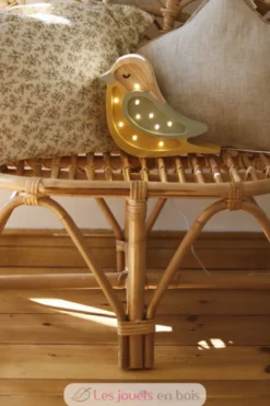 Lampe Veilleuse Oiseau Kaki Moutarde - Little Lights