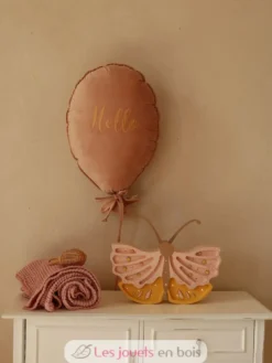 Lampe Veilleuse Papillon miel rose - Little Lights