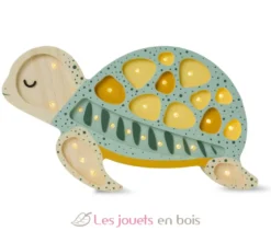 Lampe Veilleuse Tortue Galapagos sauge - Little Lights